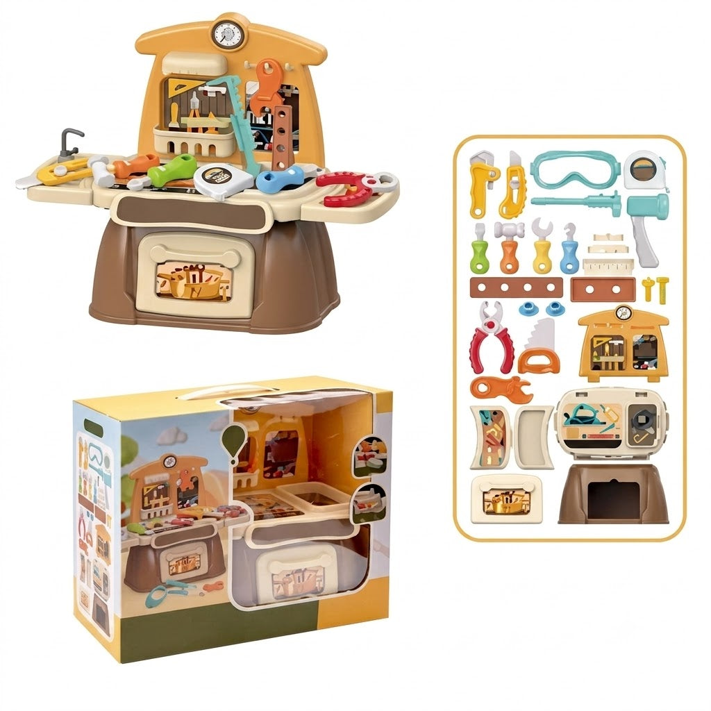 29-Piece Kids Ultimate Toy Tool Stand Playset