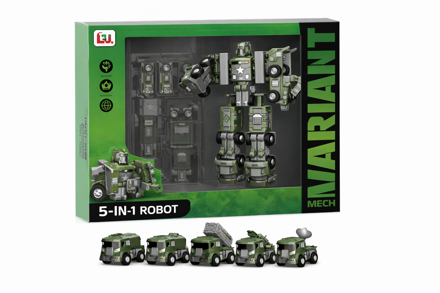 DIY 5-In-1 Robot Toy Set – Transform