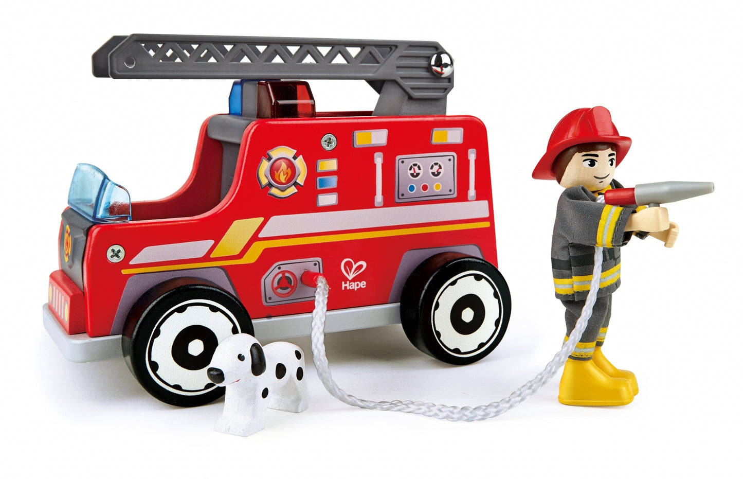 🚒 Hape Fire Rescue Team – Wooden Emergency Playset