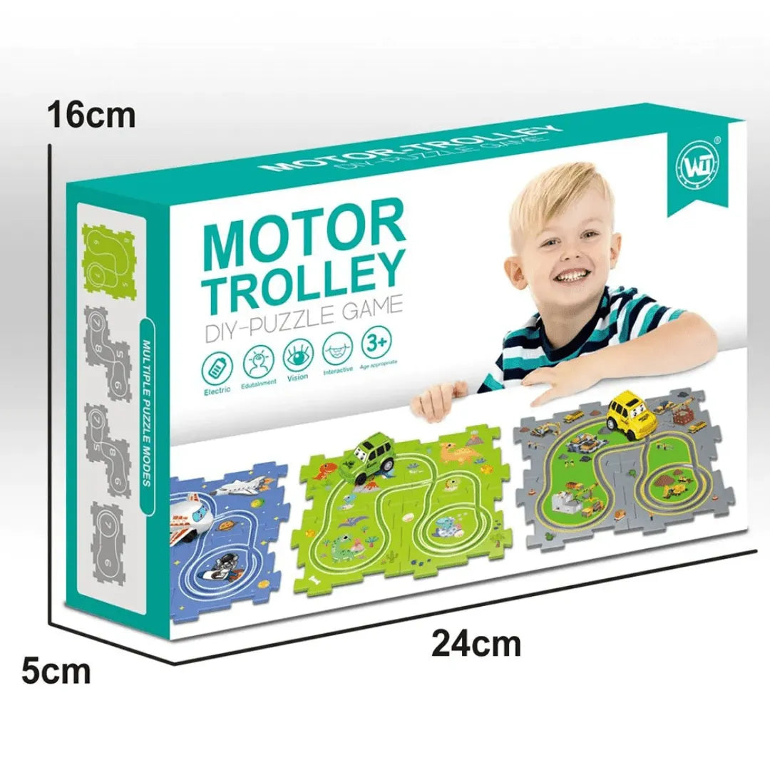 Motor Trolley DIY-Puzzle Game