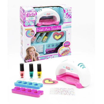 Girls’ Creator Nail Art Studio Set — Creative Kids’ Manicure Play Kit
