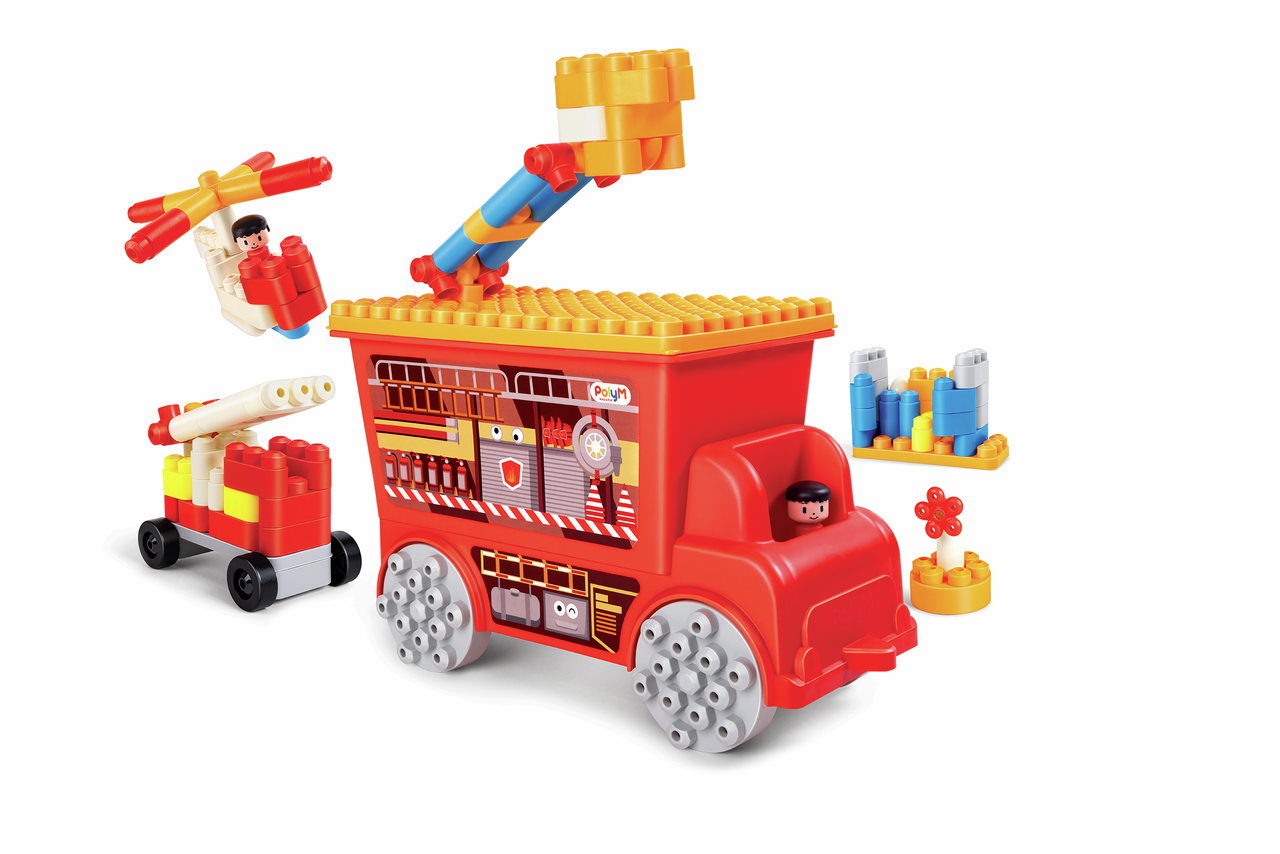 Fire Rescue Truck Building Block Set