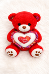 40CM Red Plush Mini Teddy Bear – with White “I Love You” Heart