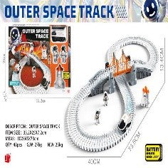 Space Track with a Car and a Bridge