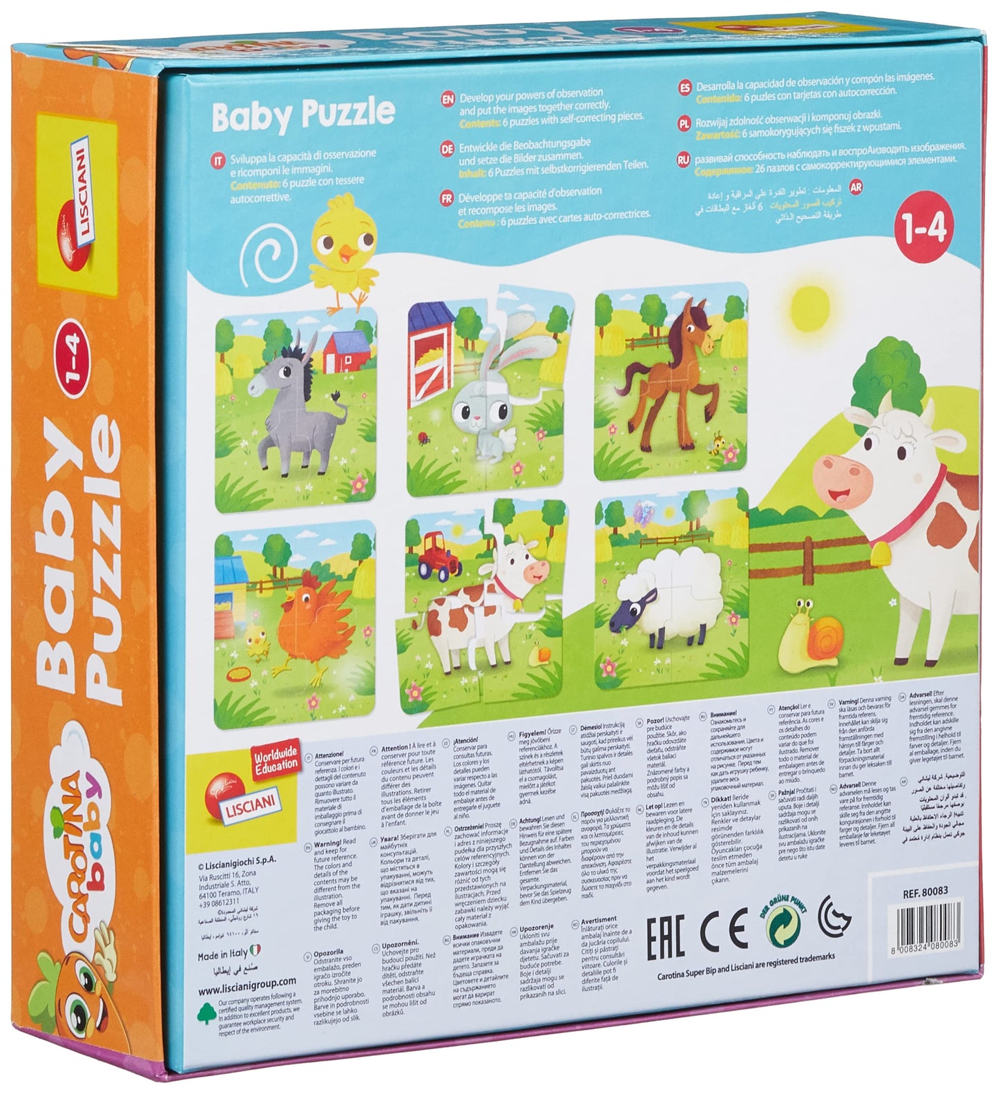 Carotina Baby Farm - Interactive Learning Puzzle