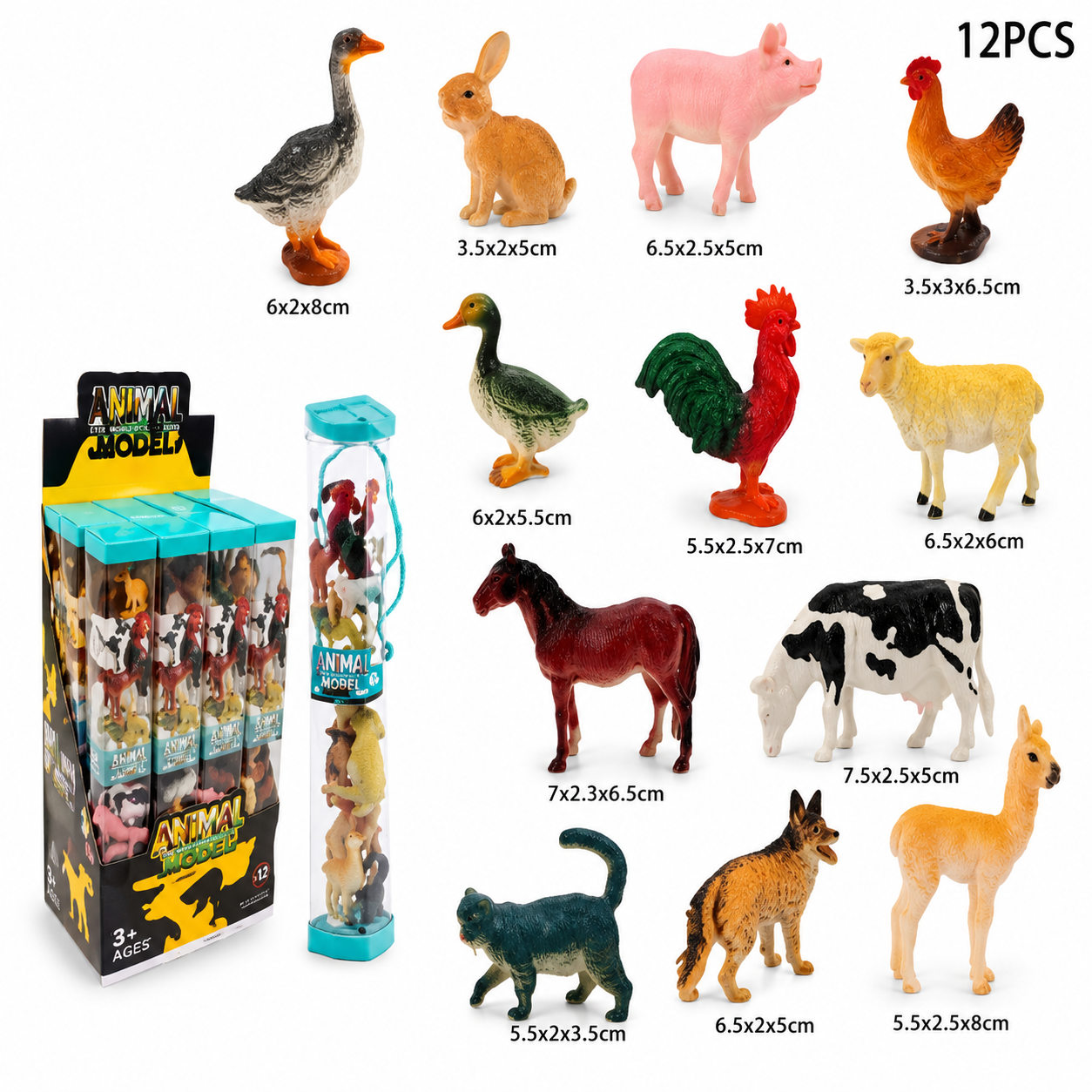 Farm Animal 12PCS Play Set