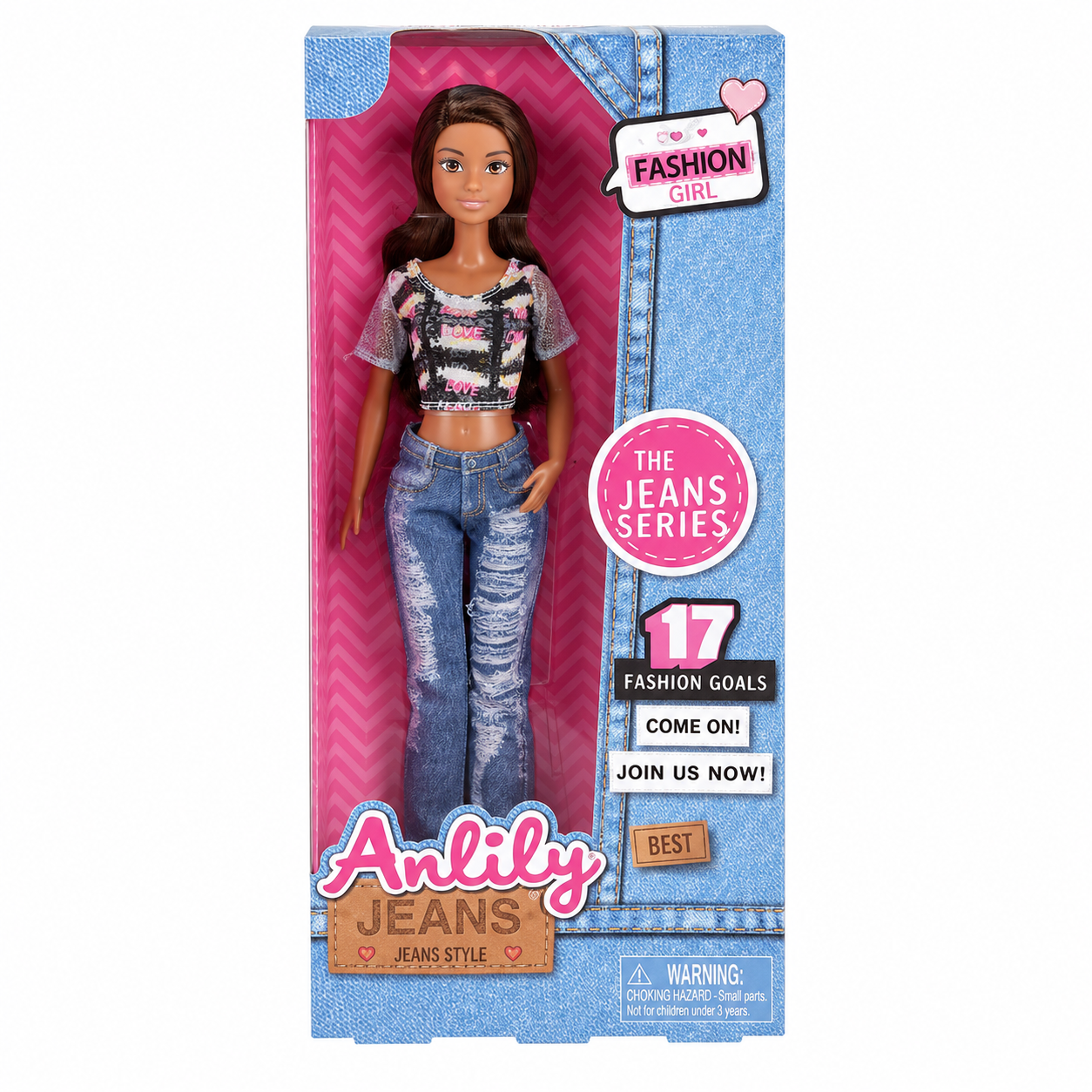 Anlily Jeans style Fashion Doll