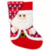 Decorative Red and White Santa Claus Christmas Stocking