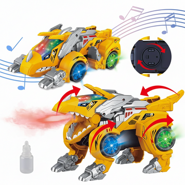2-in-1 Automatic Spray Transforming Dinosaur.