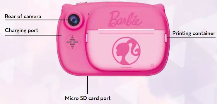 Barbie Print Cam Hi-Tech (camera)