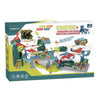 Homkey 2-in-1 Dinosaur Urban Overpass Track and Dinosaur Volcano Eruption Adventure playset.