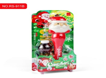 Electric Santa Bubble Stick with Lights & Music