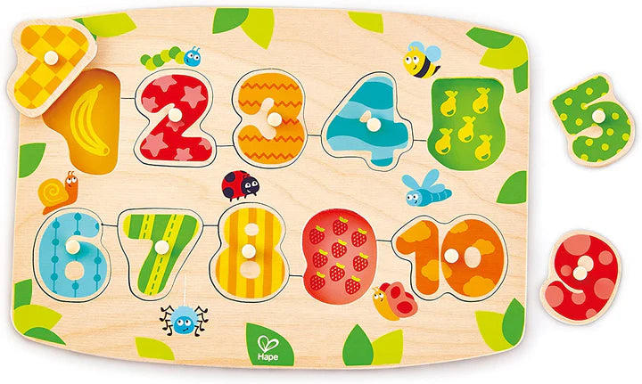 Hape Number Peg Puzzle