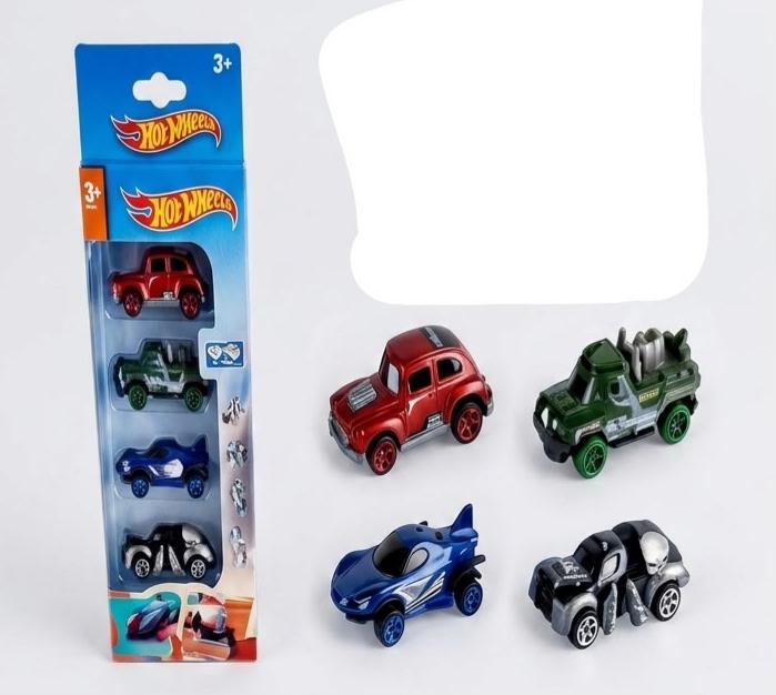 Hot Wheels Metal Die-Cast "Shark & Skull" Series (4-Pack)