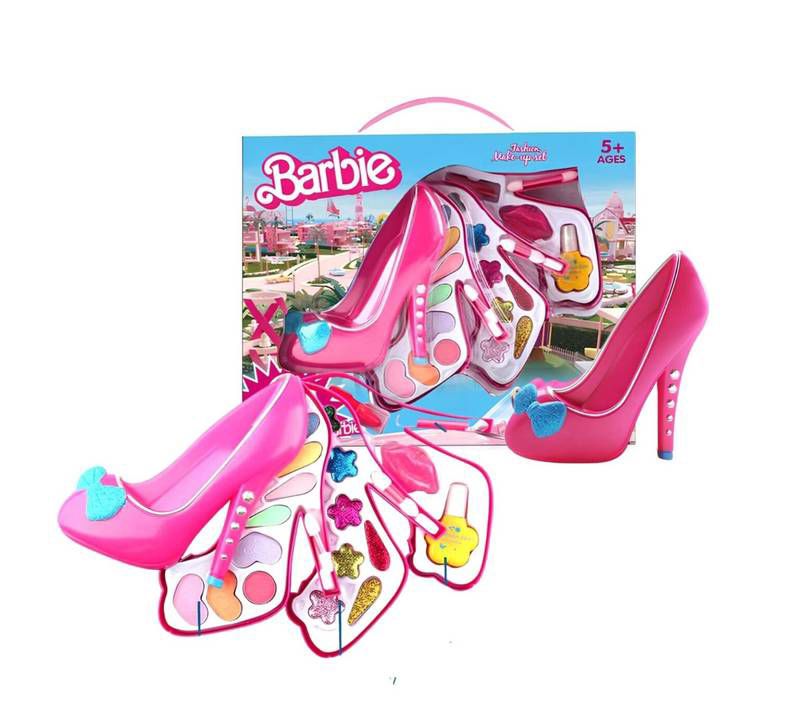 Barbie High Heel Glam Makeup Set – 3-Layer Beauty Vanity