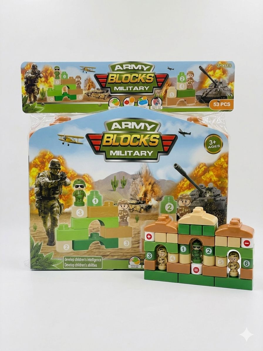 Army Blocks Military ( 53 pieces )