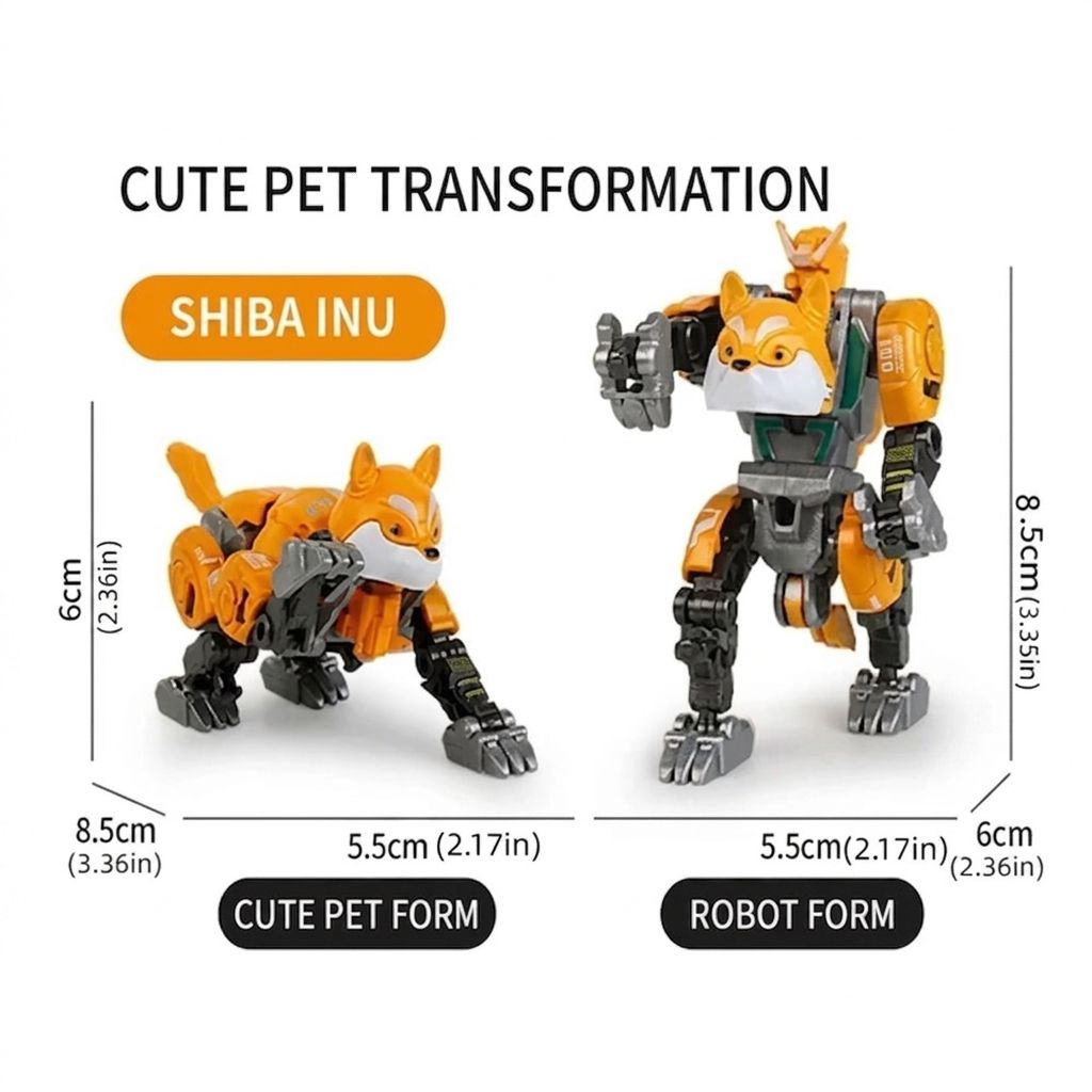 Die-Cast Deformation Robot Dog