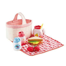 Children’s Picnic Basket Playset (Pink)