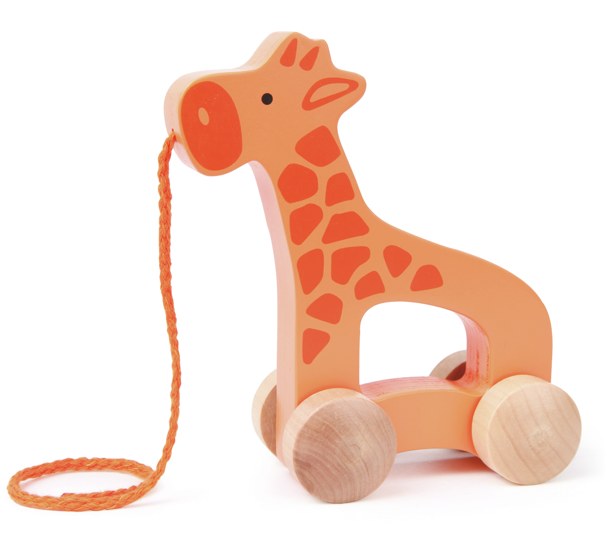 Hape Giraffe Wooden Push & Pull Toddler Toy