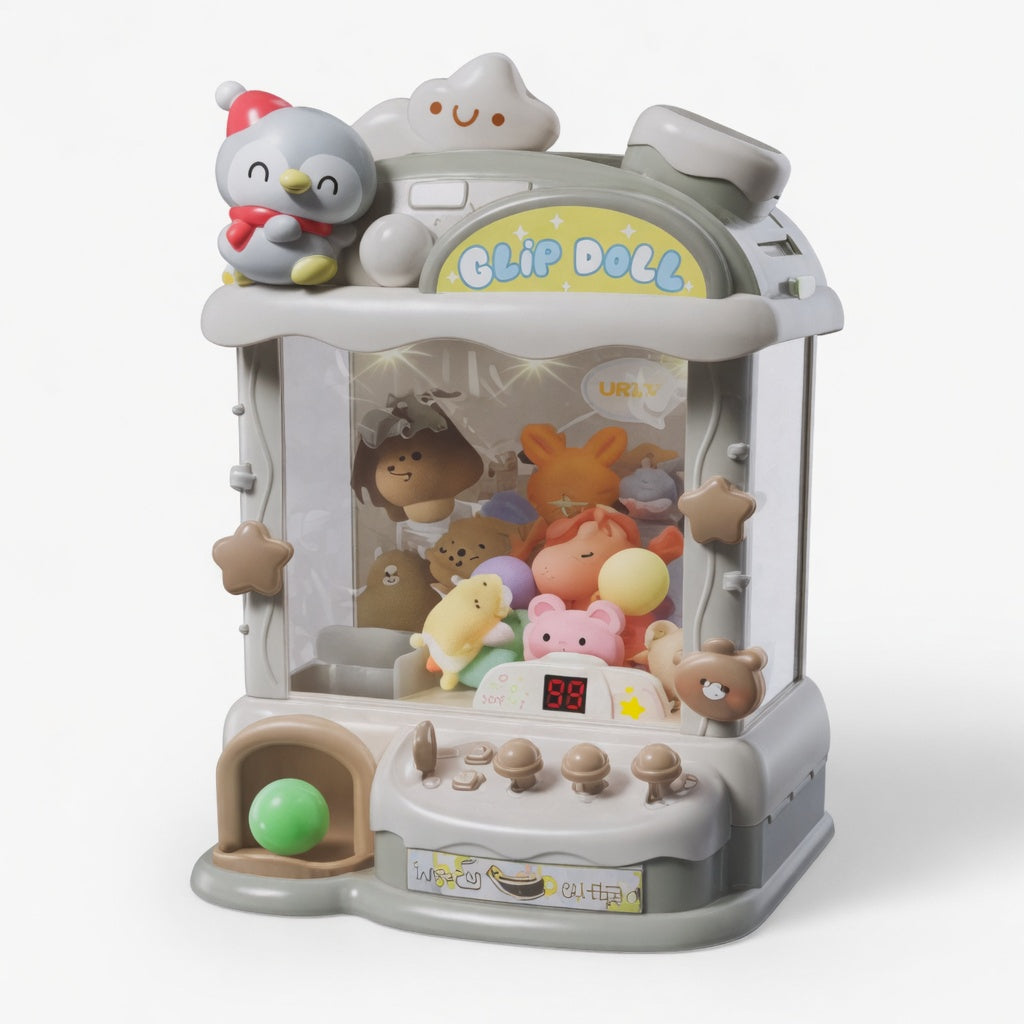 Penguin-Themed Mini Claw Machine Toy