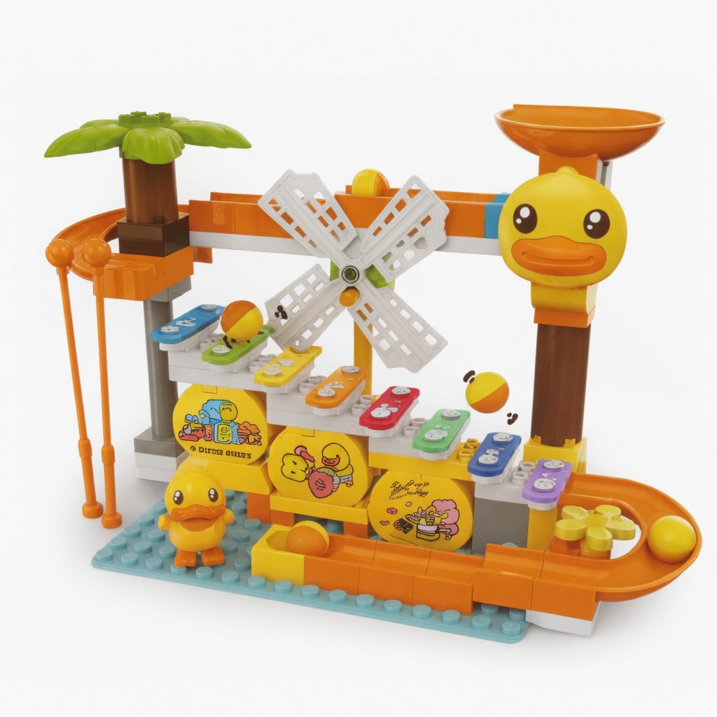 B.Duck 2-in-1 Slide Block & Metallophone