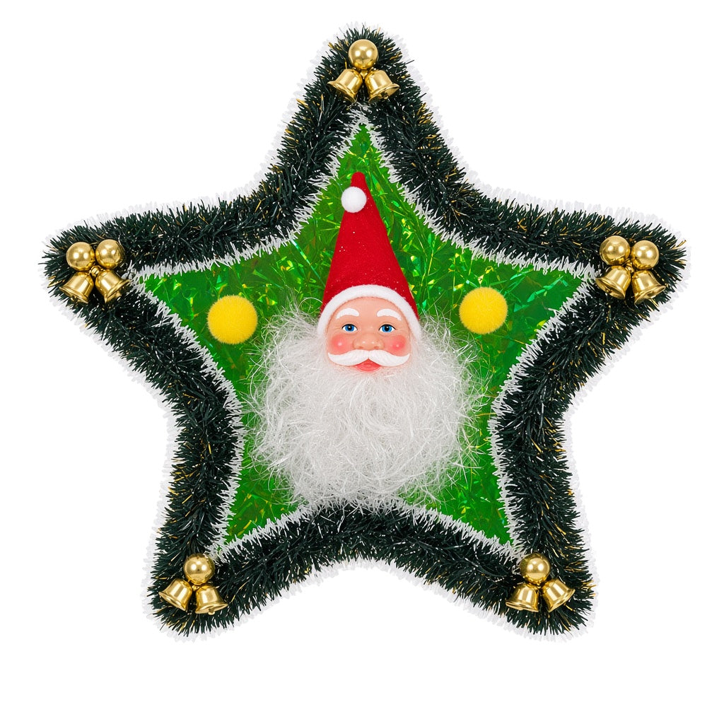 Santa Claus Star-Shaped Christmas Decoration