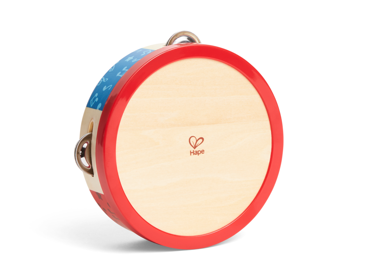 Tap-Along Tambourine – Wooden Musical Toy for Kids