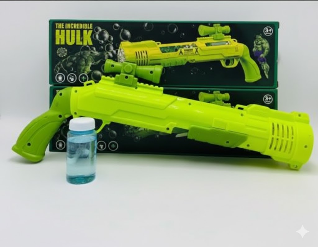 "The Incredible Hulk" themed bubble blaster