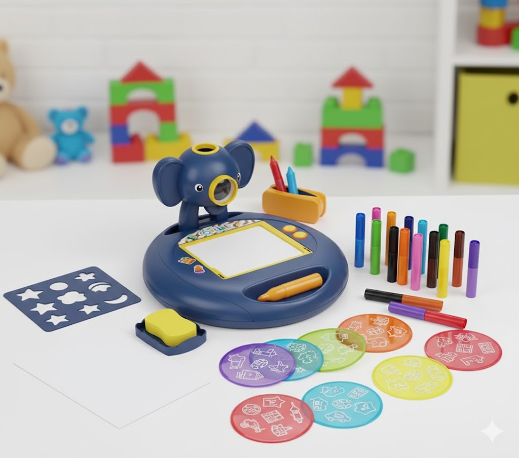 My First Drawing Board” 3-in-1 Projection Drawing Pad – Learn, Trace & Create