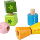 Twist & Turnables Wooden Building Block Learning Set