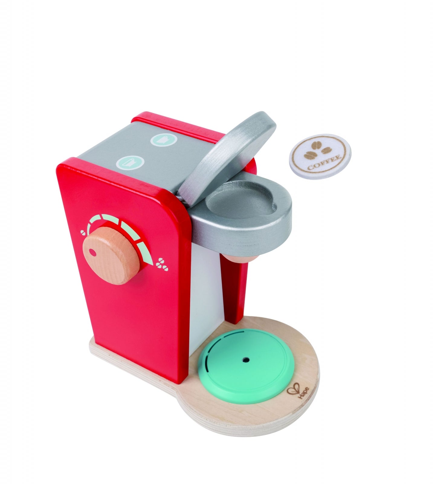 Play Essentials Wooden Toy Coffee Machine