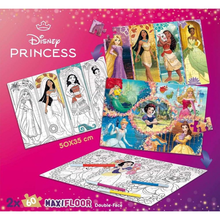Disney Princess Double-Faced (DF) Maxifloor Puzzle