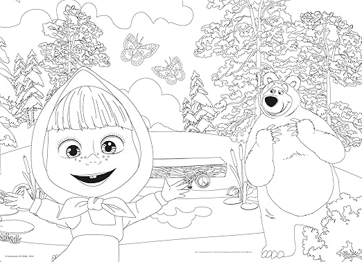 Eco puzzle masha and the bear.