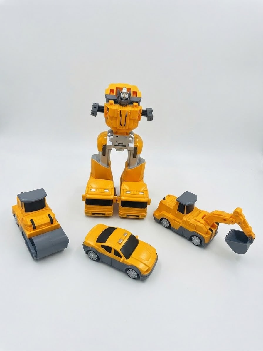Inspire Creativity: 5-in-1 Magnetic Construction Robot Toy Set