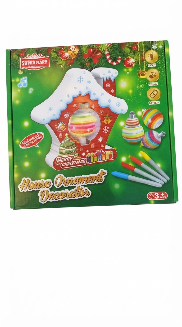 Christmas House Ornament Decorator – Motorized Craft Kit
