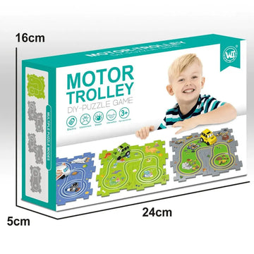 Motor Trolley DIY-Puzzle Game
