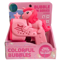 
              unicorn bubble gun toy
            