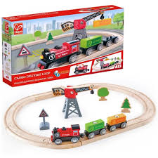 Cargo Delivery Railway Loop - Wooden Train Set