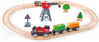 Cargo Delivery Railway Loop - Wooden Train Set