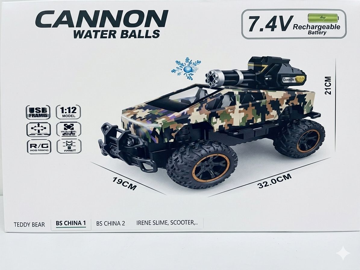 Remote Control Truck – Digital Camo Design (Water Balls)