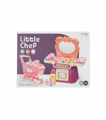 3-in-1 “Little Chef” / Dresser / Shopping Cart Playset