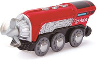 
              Hape Propeller Engine – Wooden Toy Train with Spinning Action
            