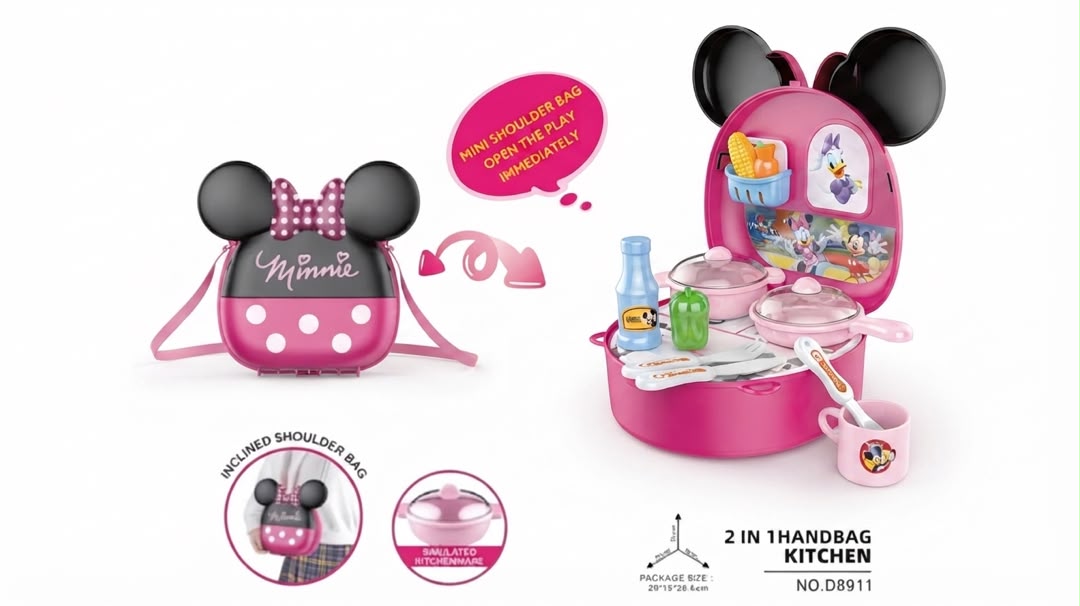 Minnie Mouse 2-in-1 Handbag Kitchen Play Set