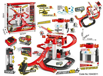 Fire Rescue Parking Lot Playset