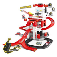 
              Fire Rescue Parking Lot Playset
            
