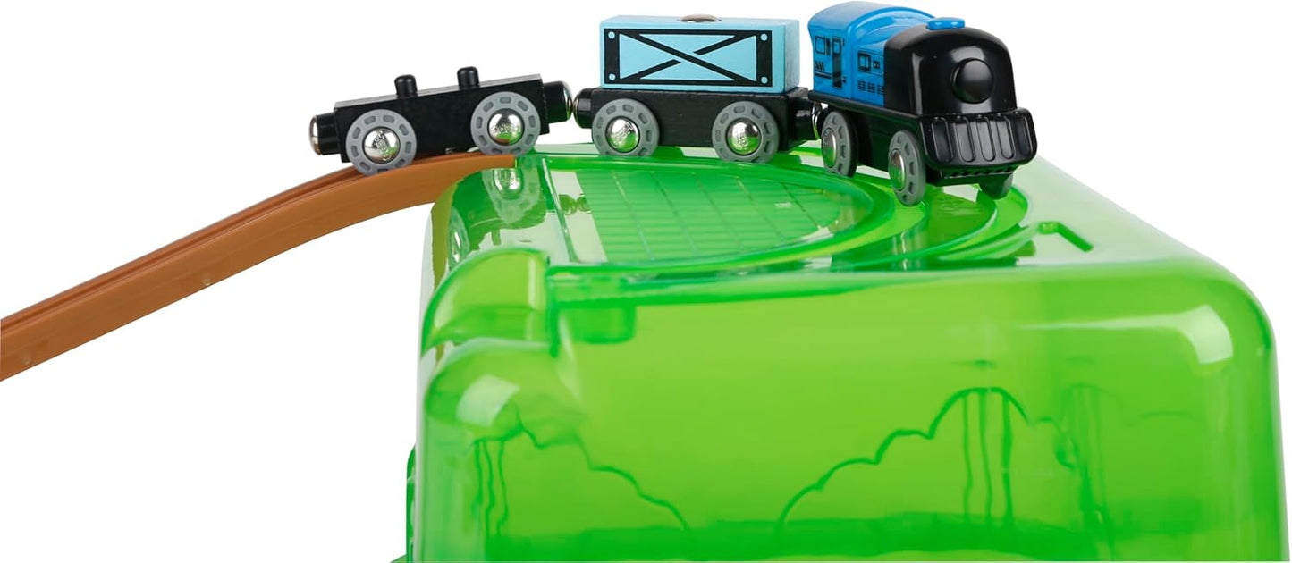 Hape Railway Bucket Builder Set – Wooden Train & Construction Playset