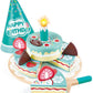 Interactive Happy Birthday Cake – Wooden Pretend Play Set