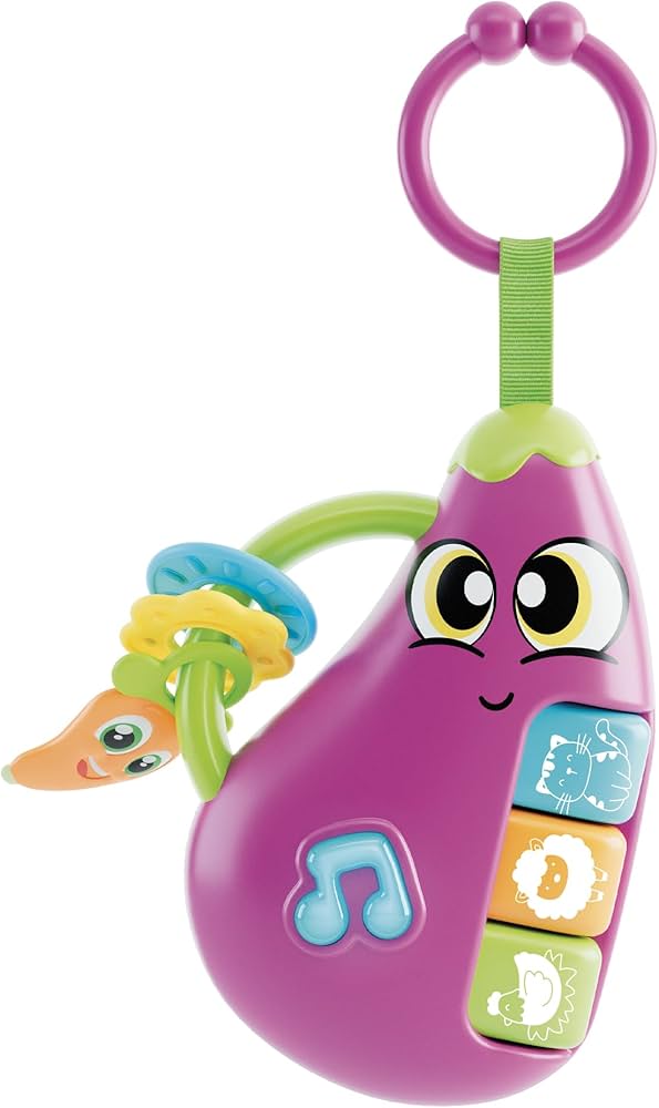 Musical Baby Rattle with Teething Rings