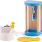 Hape Family Bathroom Wooden Dollhouse Furniture Set