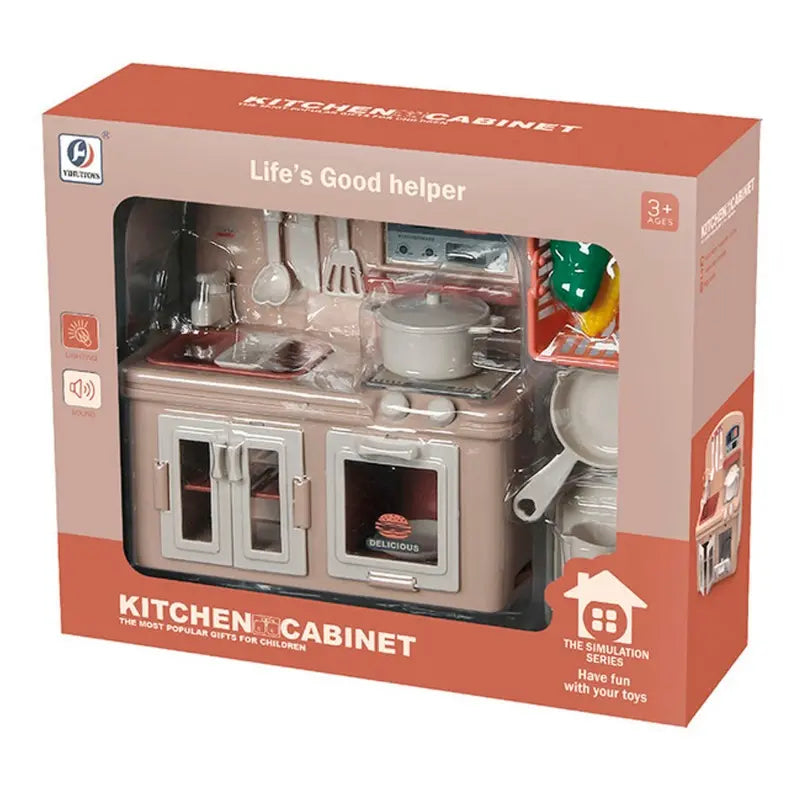 Kitchen Cabinet Toy Playset